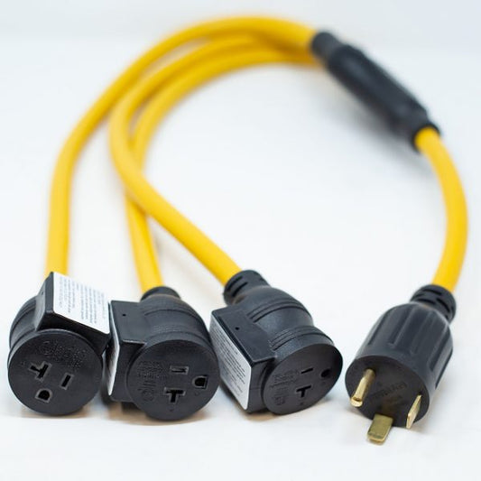 FIRMAN 1115 - 3FT POWER CORD WITH THREE 5-20R OUTLETS-American Camp Supply