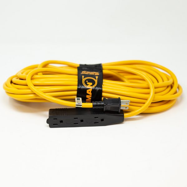 FIRMAN 2020 - 50 FT POWER CORD WITH TRIPLE TAP AND STORAGE STRAP-American Camp Supply